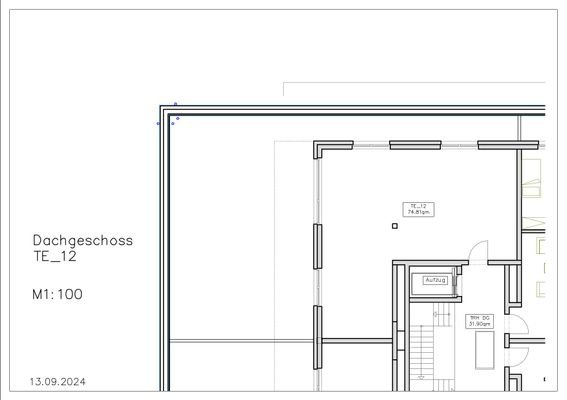 optionale Fläche zur Vergrösserung der Wohnung