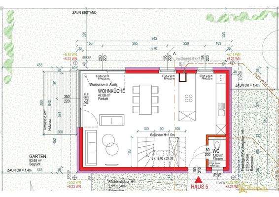 Erdgeschoss Einzelhaus