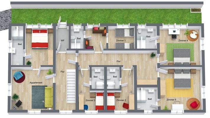 Grundriss Haupthaus 1. OG