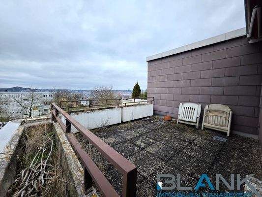 Terrasse mit Stadtblick