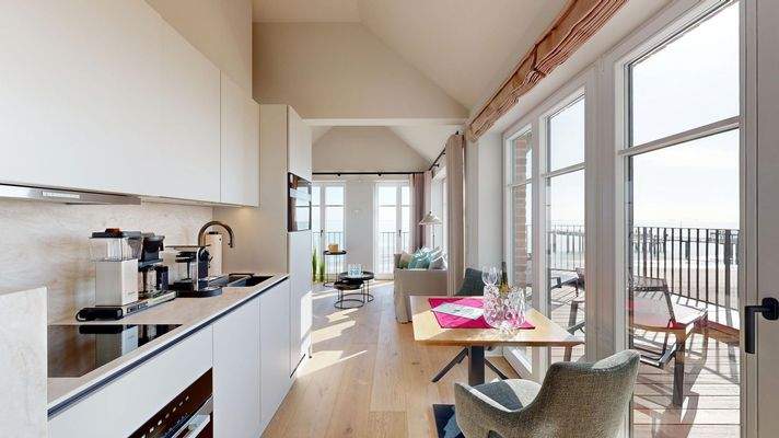 Kochnische und Essbereich