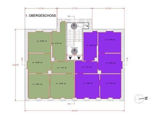 Grundriss 1. Obergeschoss