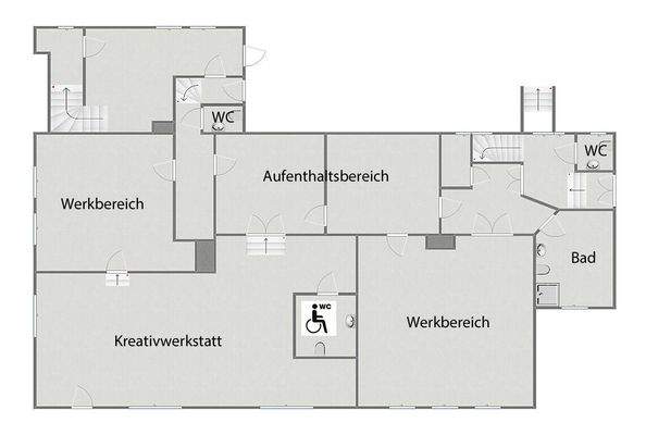 Grundriss Erdgeschoss (nicht maßstabsgetreu)