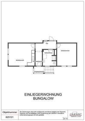 Grundriss Einliegerwohnung Bungalow