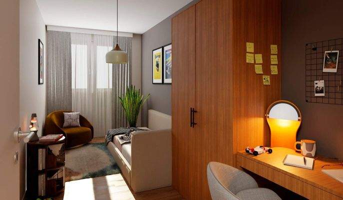 In diesem schönen Kinderzimmer kann man sich voll 