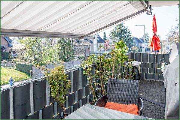 Süd-Balkon mit elektr. Markise