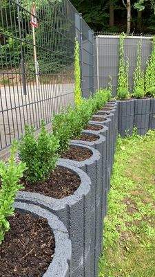 Gartenbefestigung vor dem Haus