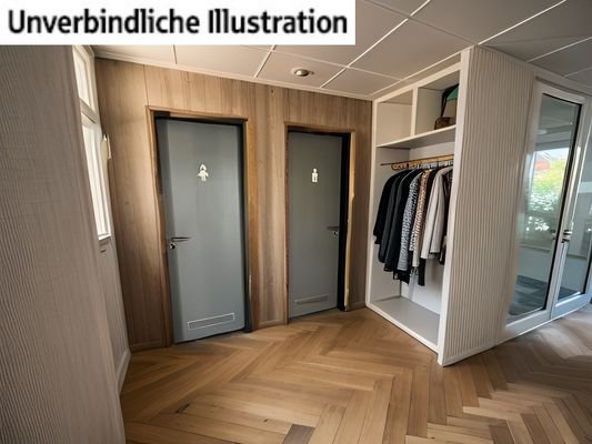 Garderobe und Toiletten EG