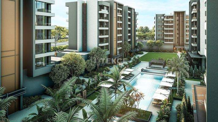1 and 2-Bedroom Apartments for Sale in Complex in Kepez Antalya