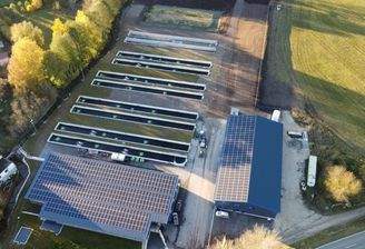 Hochmoderne Fischzuchtanlage