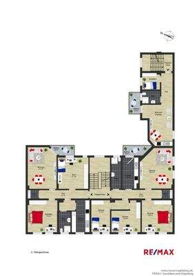 Grundriss Umfassungsstrasse 24 2.OG