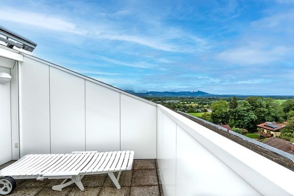 Die uneinsehbare Terrasse mit Weitblick!