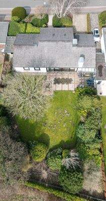 Draufsicht mit Grundstück