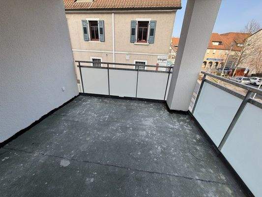 Wohnung 6 aktueller Bauzustand Balkon 