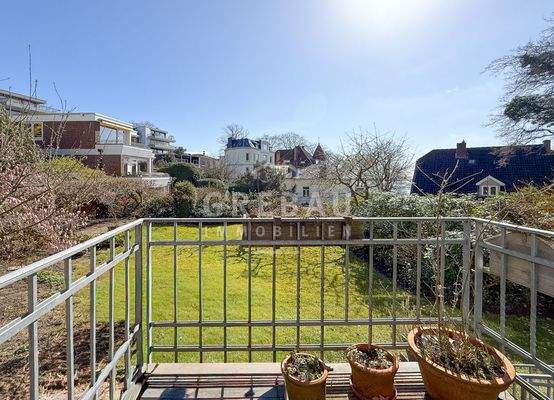 Balkon im Hochparterre