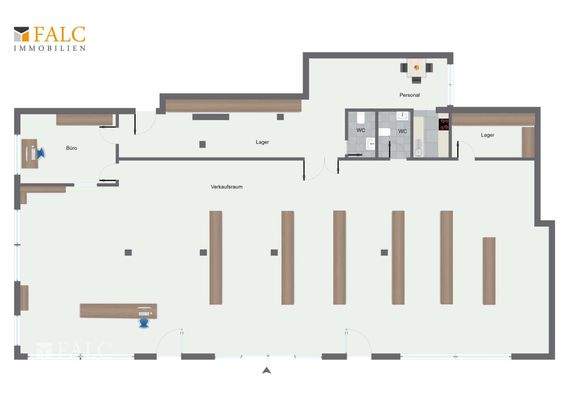 Grundriss Gewerbefläche