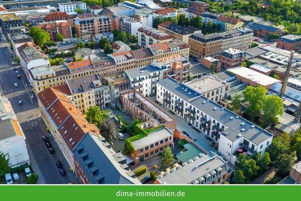 Luftbildaufnahme des Areals