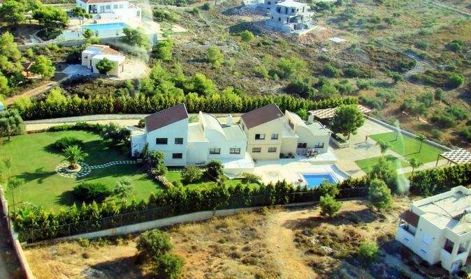 Kreta, Kampani: Zwei Luxusvillen auf Kreta in Meeresnähe