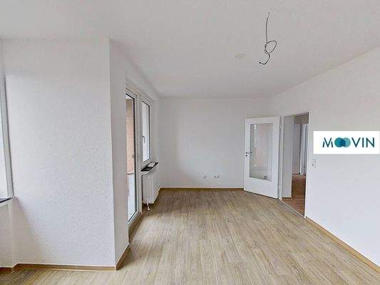 Ansicht II: Wohn- und Esszimmer