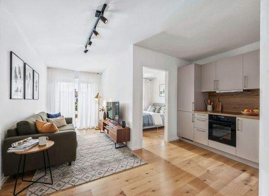 Einrichtungsbeispiel Wohnen- Essen-Kochen