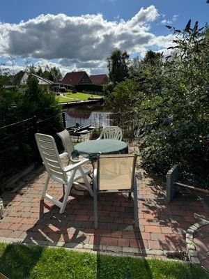 Terrasse mit Blick aufs Timmeler Meer