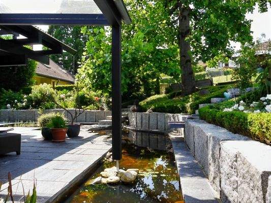 Blick auf die Terrasse