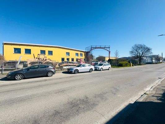 Blick Zufahrt Grundstück