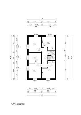 Haus 3 Grundriss Obergeschoss