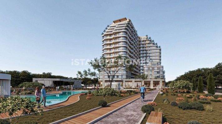 Flats in Complex with Pools and Lake Views in Istanbul Buyukcekmece