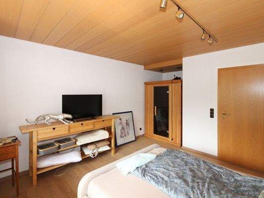 Schlafzimmer mit Infrarotsauna