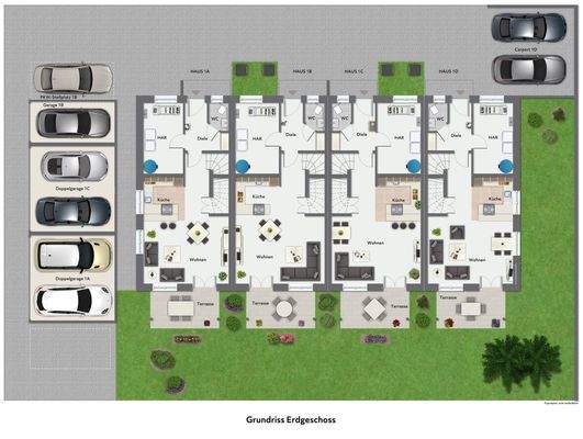 Grundriss Erdgeschoss - Illustration