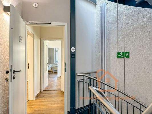 Moderner Büroeingang