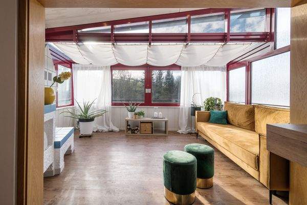 Wintergarten mit Kaminzimmer