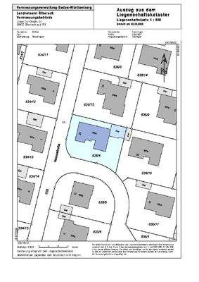 Katasterauszug-Riedlingen Flst 836-4 DINA4H M500