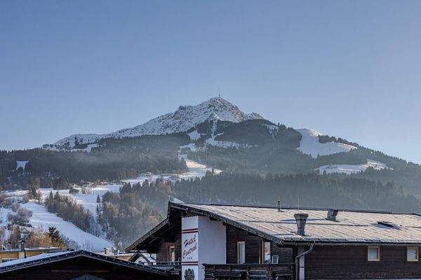 Blick Kitzbüheler Horn vom Wohnzimmer aus