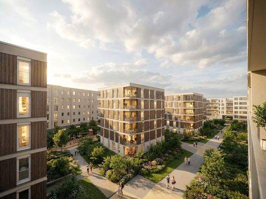 Ausblick Loggia Innenhof 