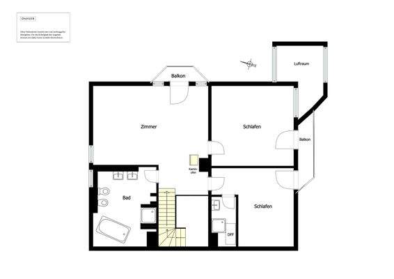 Floor plan of upper floor