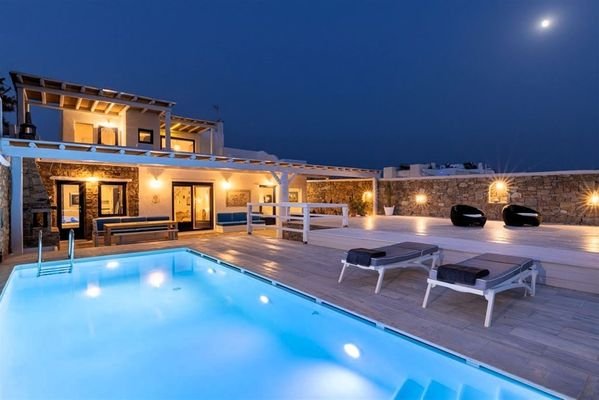 Exklusive Mykonos-Villa mit atemberaubendem Meerbl