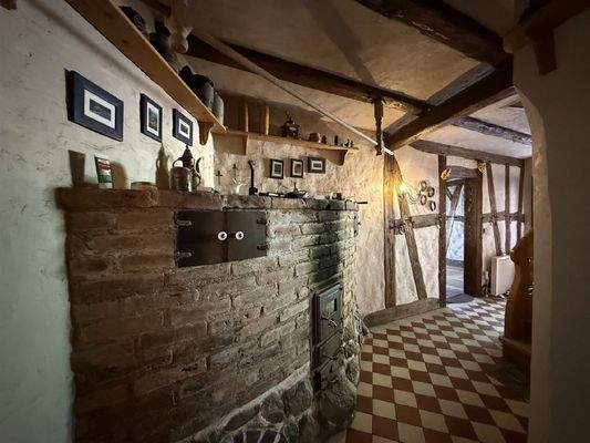 Ofen im Eingang/Flur