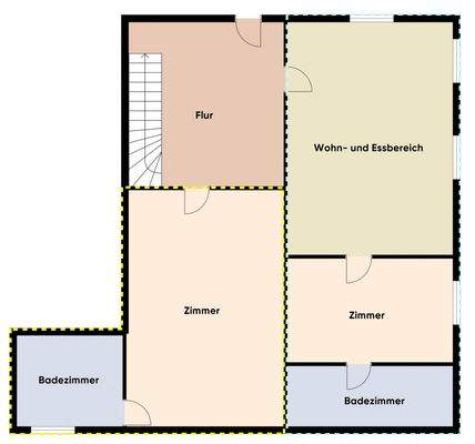 Grundriss ohne Maßstab / 2.OG - Top 4 & 5
