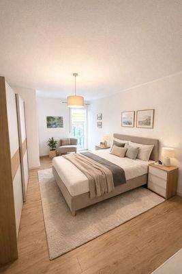 Schlafzimmer KI-generiert