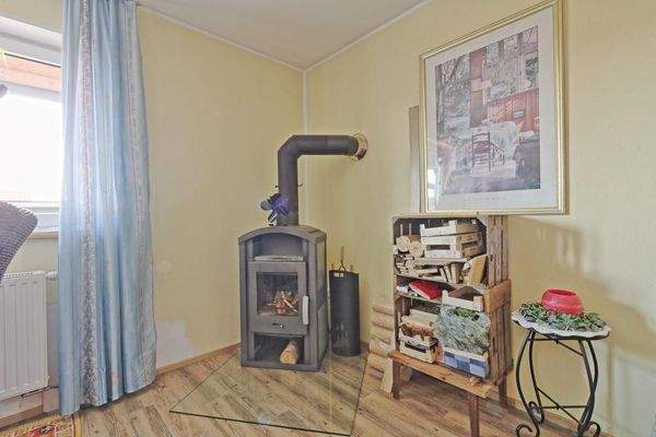 zusätzlicher Ofen im Obergeschoss