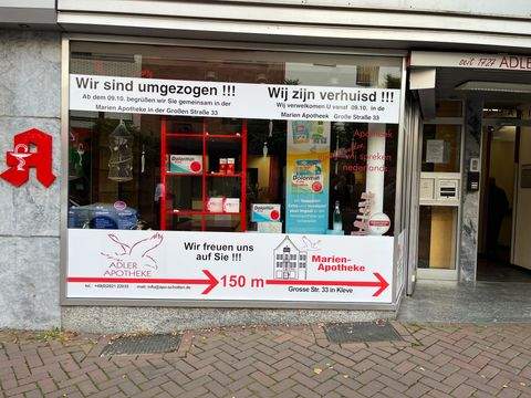 Kleve Ladenlokale, Ladenflächen 