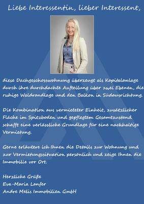 Empfehlung Dachgeschosswohnung