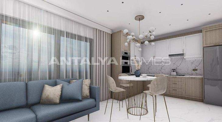Sea View Flats in a Complex with Swimming Pool in Alanya Oba