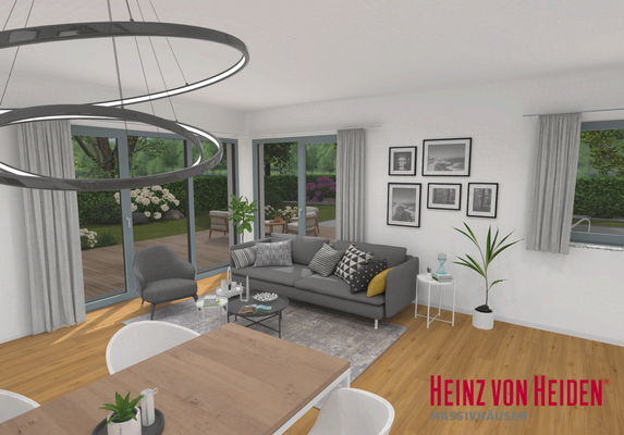 Viel Licht im Wohnzimmer