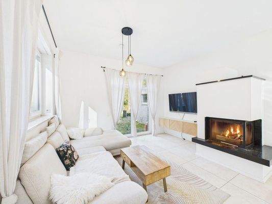Wohnbereich im Kamin