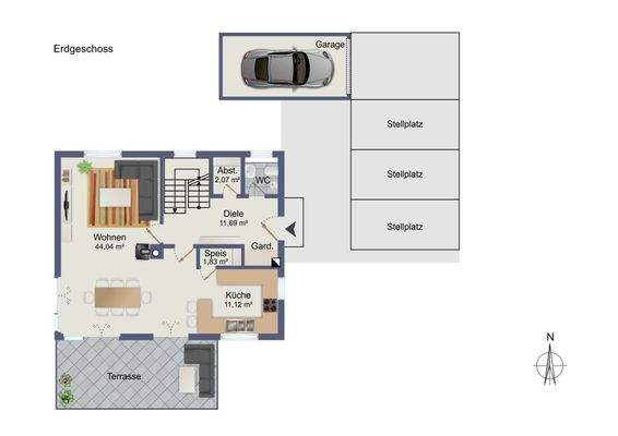 Grundriss Erdgeschoss