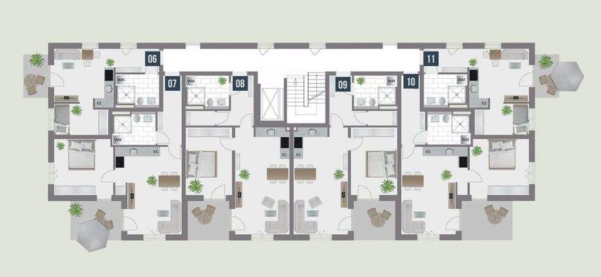 Übersichtsplan Obergeschoss