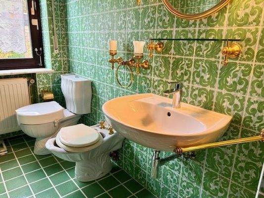 und dem stylischen Bad